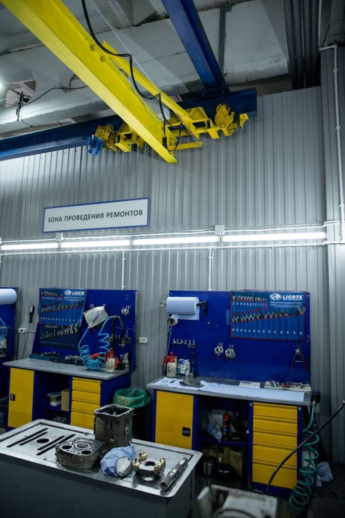 Рабочие места для разборки агрегатов